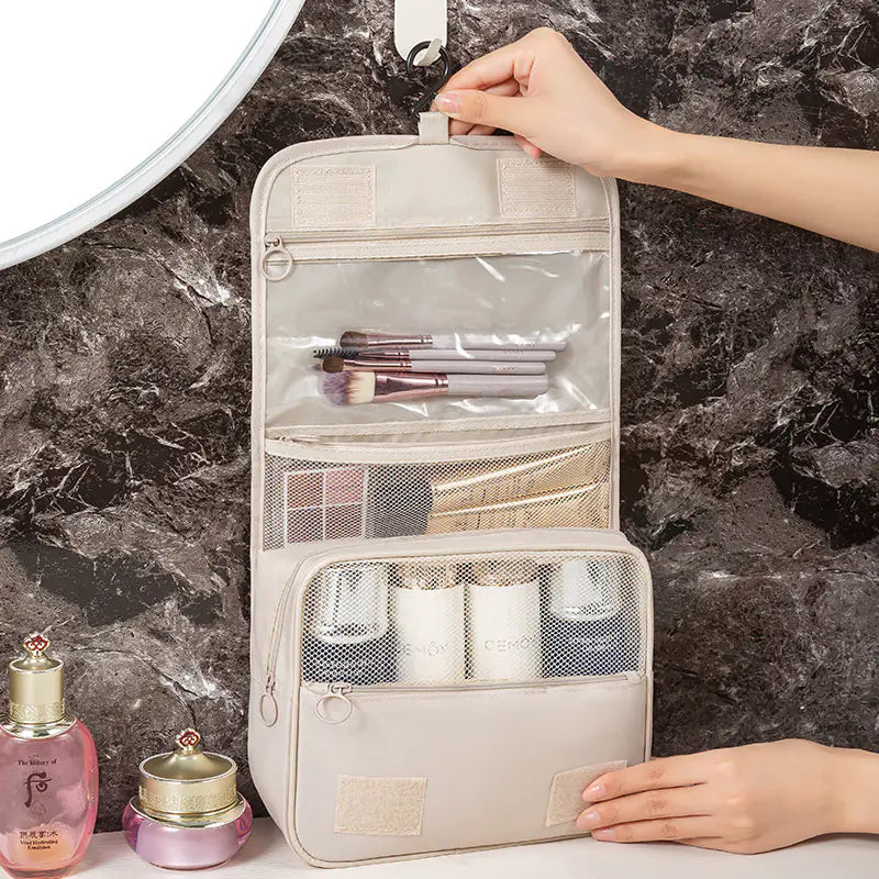 Hanging Travel Toiletry Bag with Large Capacity Oxford