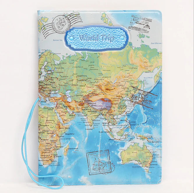 Voyagernaut Porta-Passaporte & Documentos – Edição Mapa 3D
