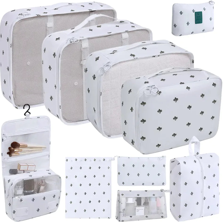 Voyagernaut Portable Travel Toiletry Storage Bags – 10 pcs Set